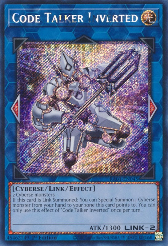 Code Talker Inverted [RA01-EN045] Platinum Secret Rare | Gear Gaming Fayetteville