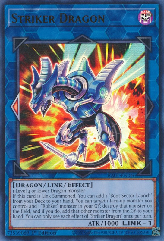 Striker Dragon [RA01-EN046] Ultra Rare | Gear Gaming Fayetteville