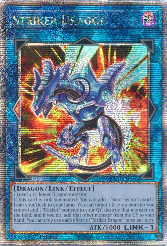 Striker Dragon [RA01-EN046] Quarter Century Secret Rare | Gear Gaming Fayetteville