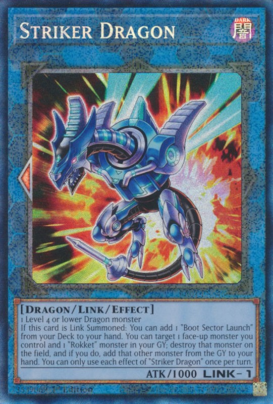 Striker Dragon [RA01-EN046] Prismatic Collector's Rare | Gear Gaming Fayetteville