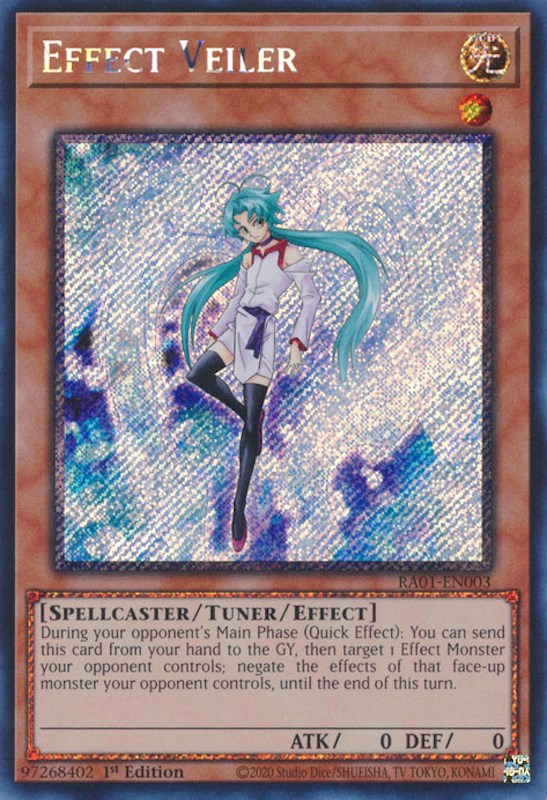 Effect Veiler [RA01-EN003] Platinum Secret Rare | Gear Gaming Fayetteville