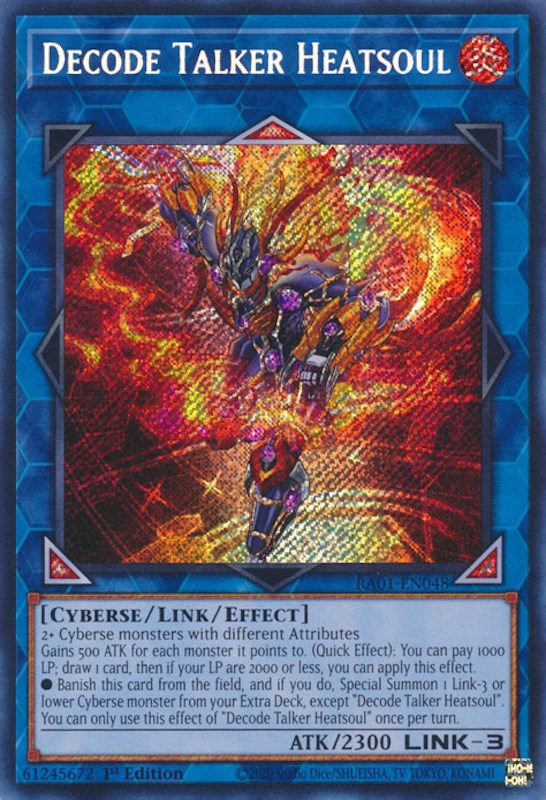 Decode Talker Heatsoul [RA01-EN048] Secret Rare | Gear Gaming Fayetteville