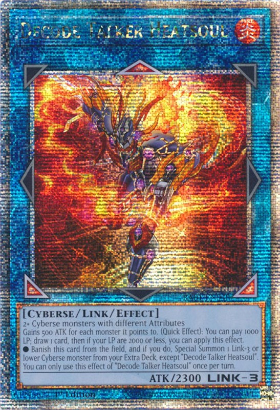 Decode Talker Heatsoul [RA01-EN048] Quarter Century Secret Rare | Gear Gaming Fayetteville