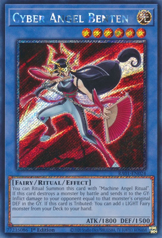 Cyber Angel Benten [RA01-EN024] Platinum Secret Rare | Gear Gaming Fayetteville