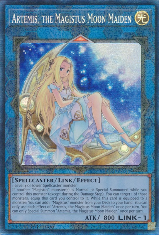 Artemis, the Magistus Moon Maiden [RA01-EN049] Prismatic Collector's Rare | Gear Gaming Fayetteville