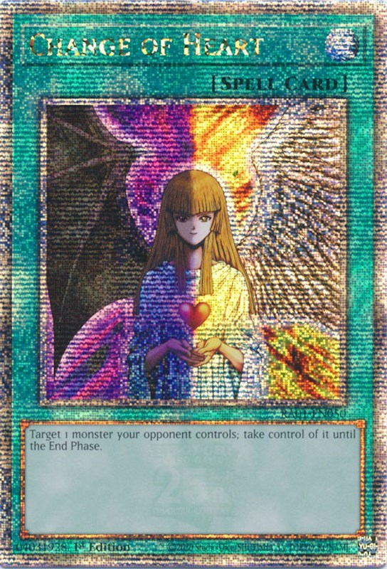 Change of Heart [RA01-EN050] Quarter Century Secret Rare | Gear Gaming Fayetteville