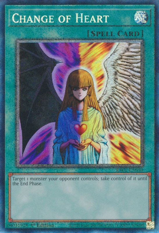 Change of Heart [RA01-EN050] Prismatic Collector's Rare | Gear Gaming Fayetteville