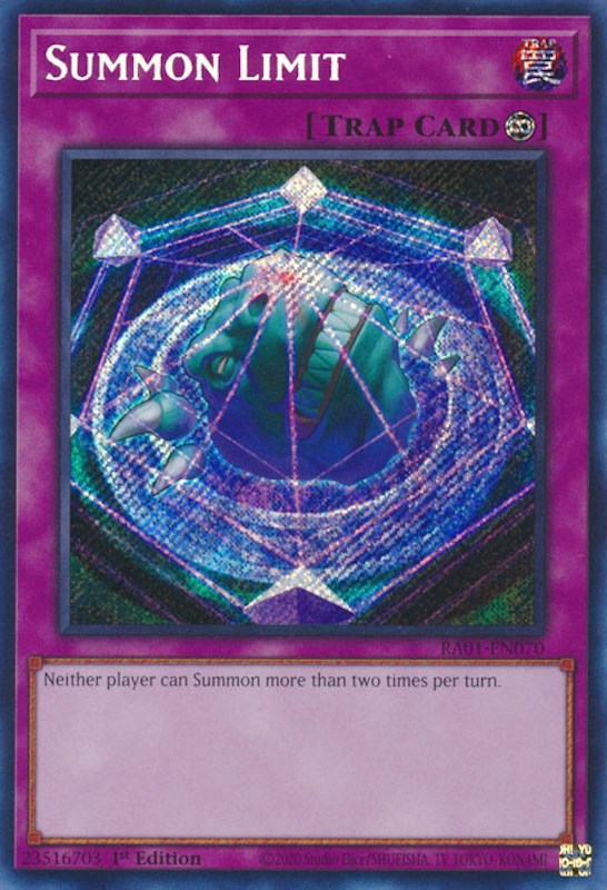 Summon Limit [RA01-EN070] Secret Rare | Gear Gaming Fayetteville