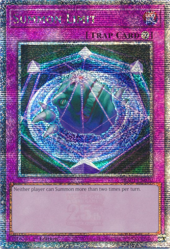 Summon Limit [RA01-EN070] Quarter Century Secret Rare | Gear Gaming Fayetteville