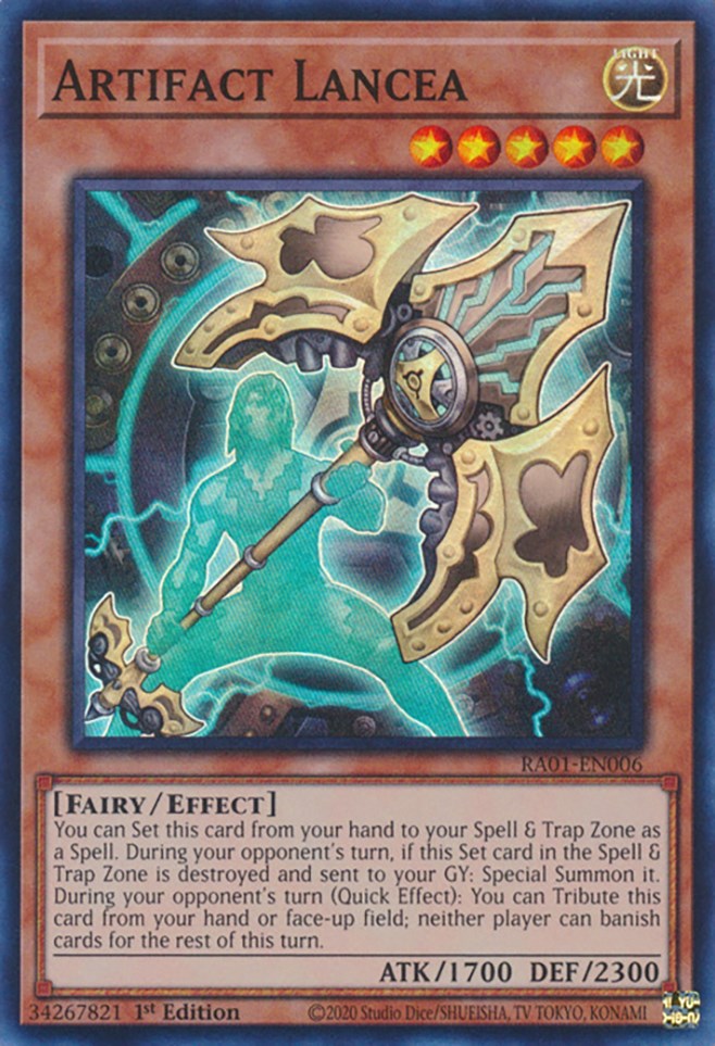 Artifact Lancea [RA01-EN006] Super Rare | Gear Gaming Fayetteville