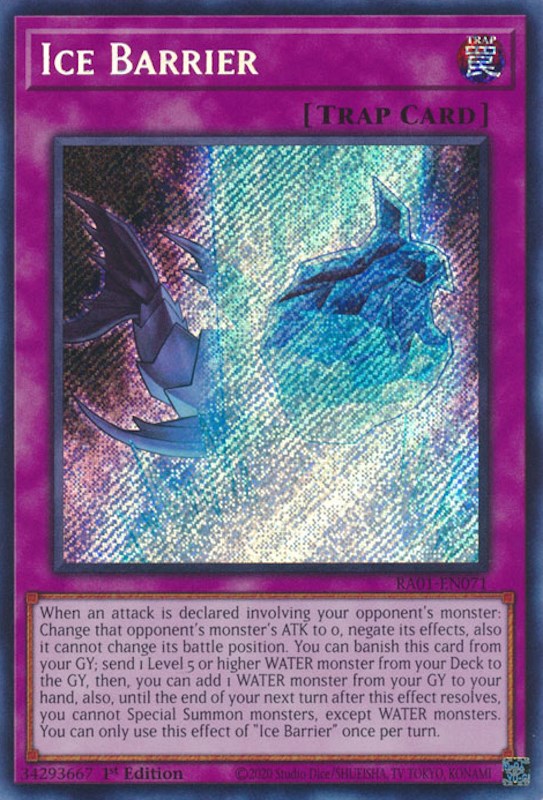 Ice Barrier [RA01-EN071] Secret Rare | Gear Gaming Fayetteville