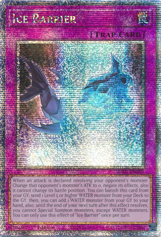 Ice Barrier [RA01-EN071] Quarter Century Secret Rare | Gear Gaming Fayetteville