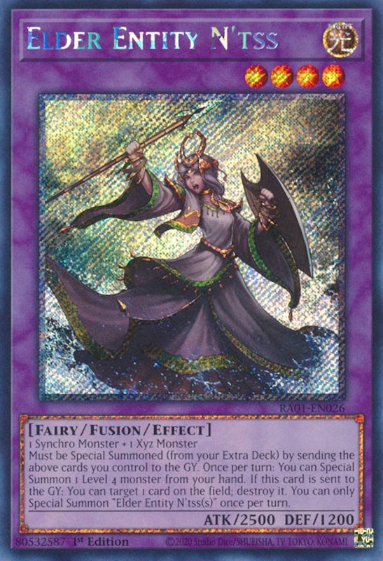 Elder Entity N'tss [RA01-EN026] Platinum Secret Rare | Gear Gaming Fayetteville