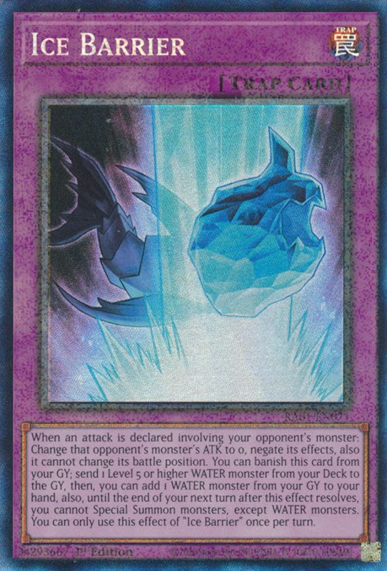 Ice Barrier [RA01-EN071] Prismatic Collector's Rare | Gear Gaming Fayetteville