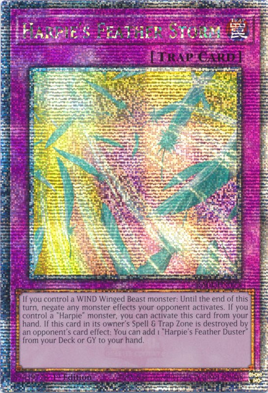 Harpie's Feather Storm [RA01-EN073] Quarter Century Secret Rare | Gear Gaming Fayetteville