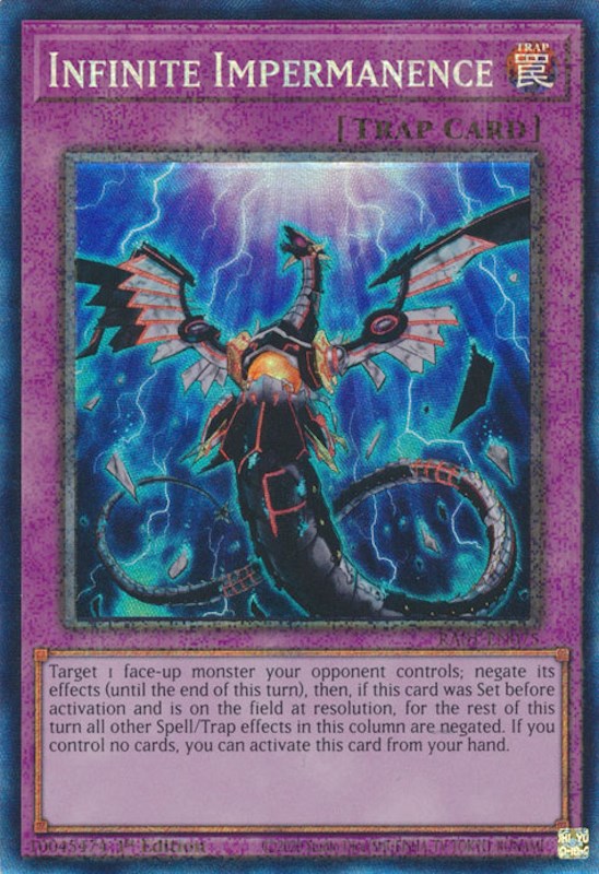 Infinite Impermanence [RA01-EN075] Prismatic Collector's Rare | Gear Gaming Fayetteville
