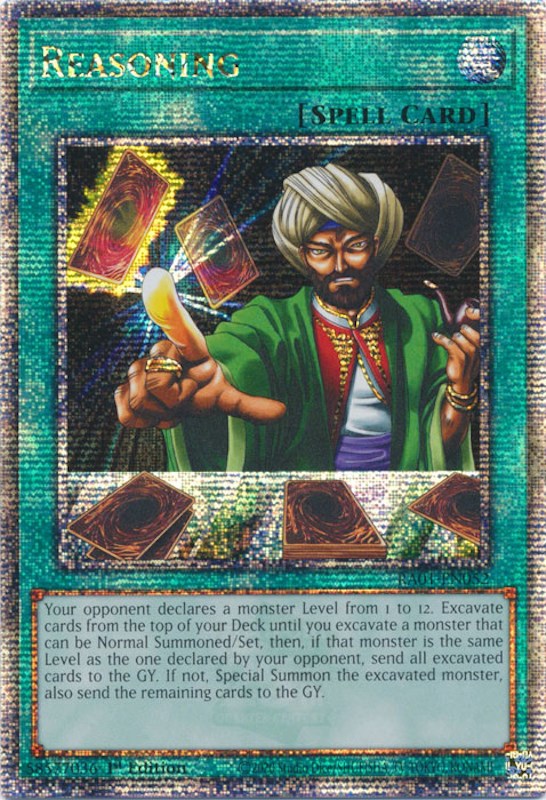 Reasoning [RA01-EN052] Quarter Century Secret Rare | Gear Gaming Fayetteville