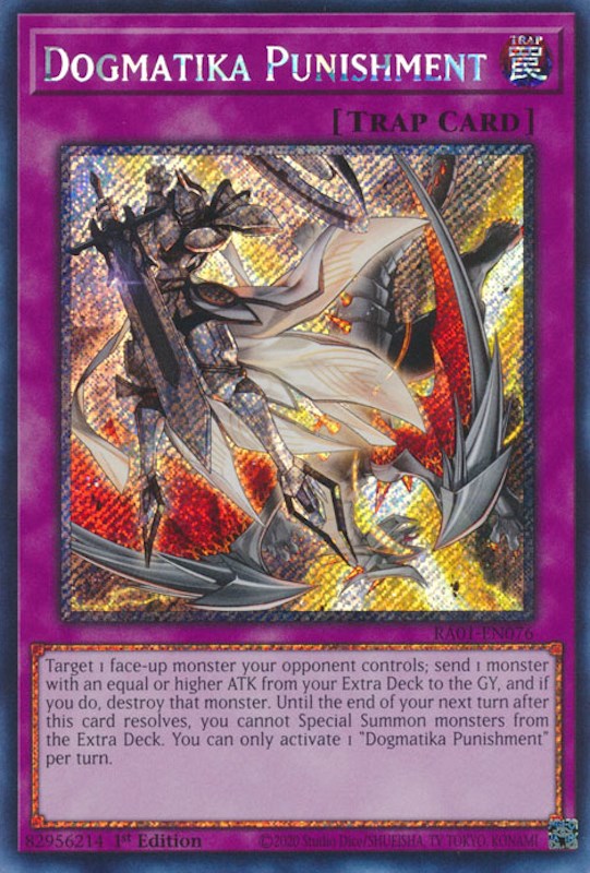 Dogmatika Punishment [RA01-EN076] Platinum Secret Rare | Gear Gaming Fayetteville