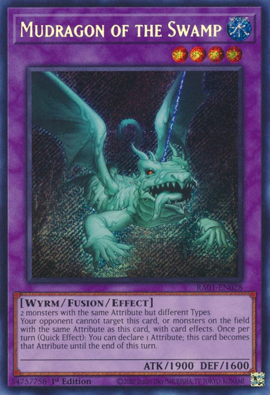 Mudragon of the Swamp [RA01-EN028] Secret Rare | Gear Gaming Fayetteville