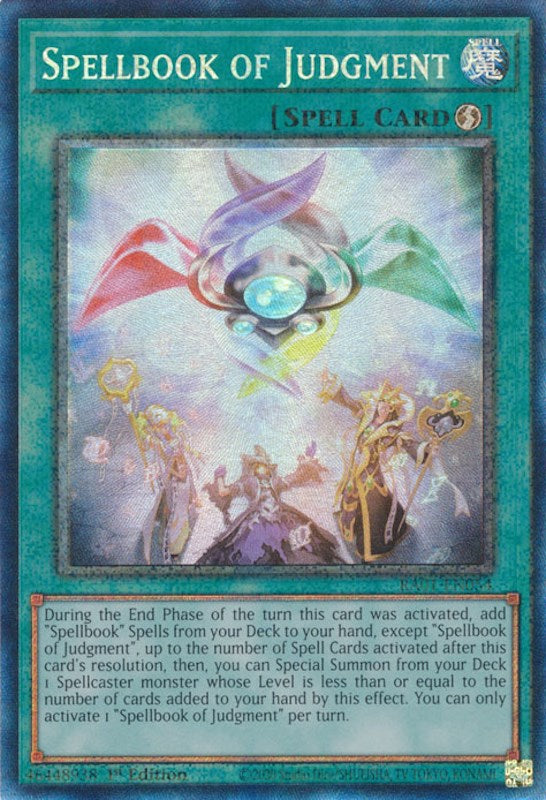 Spellbook of Judgment [RA01-EN054] Prismatic Collector's Rare | Gear Gaming Fayetteville