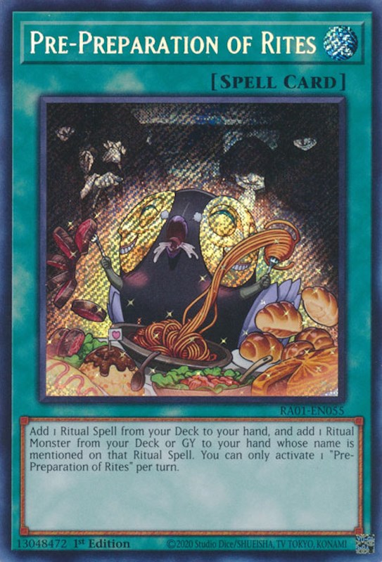 Pre-Preparation of Rites [RA01-EN055] Secret Rare | Gear Gaming Fayetteville