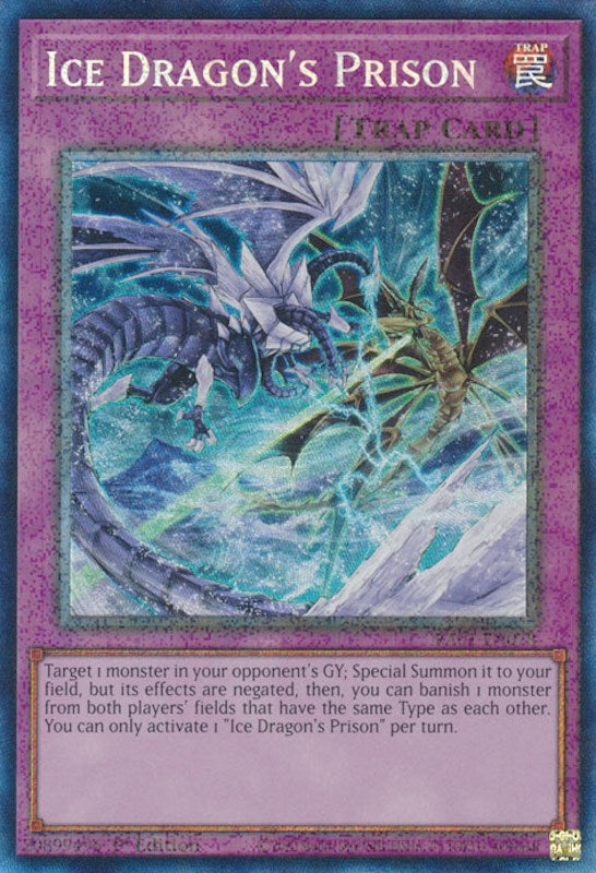 Ice Dragon's Prison [RA01-EN078] Prismatic Collector's Rare | Gear Gaming Fayetteville