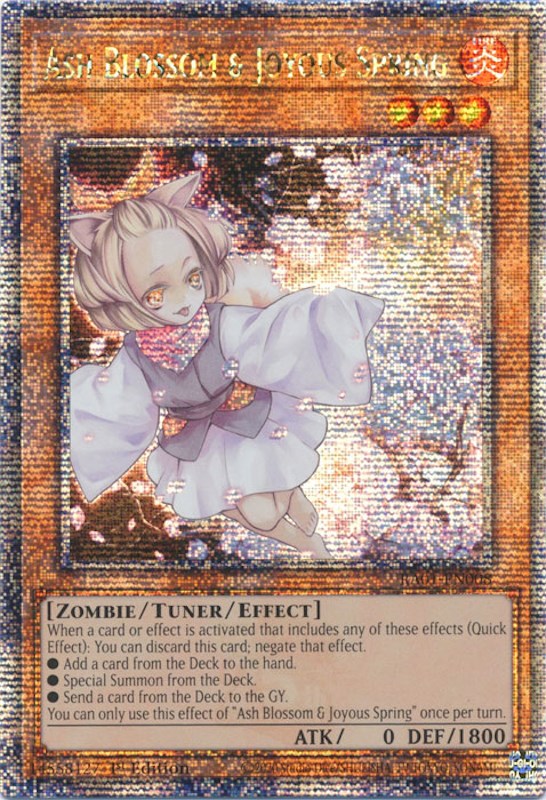 Ash Blossom & Joyous Spring [RA01-EN008] Quarter Century Secret Rare | Gear Gaming Fayetteville