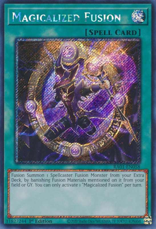 Magicalized Fusion [RA01-EN058] Platinum Secret Rare | Gear Gaming Fayetteville