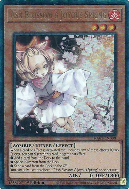 Ash Blossom & Joyous Spring [RA01-EN008] Prismatic Ultimate Rare | Gear Gaming Fayetteville