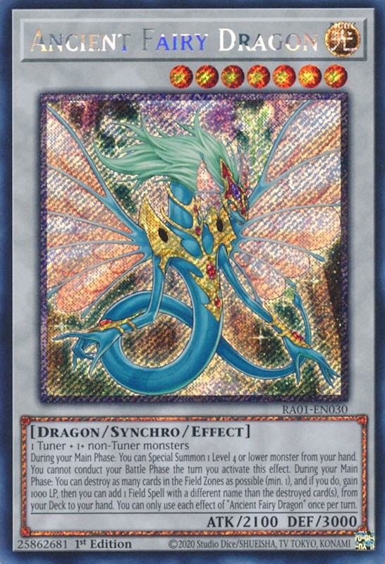 Ancient Fairy Dragon [RA01-EN030] Platinum Secret Rare | Gear Gaming Fayetteville