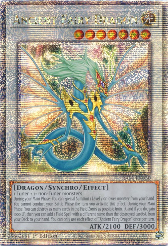 Ancient Fairy Dragon [RA01-EN030] Quarter Century Secret Rare | Gear Gaming Fayetteville