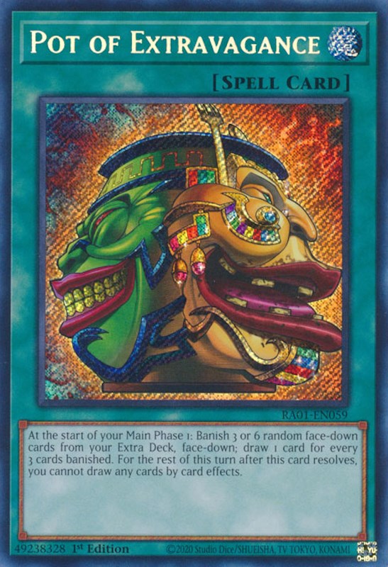 Pot of Extravagance [RA01-EN059] Secret Rare | Gear Gaming Fayetteville