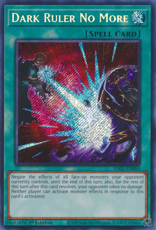 Dark Ruler No More [RA01-EN060] Secret Rare | Gear Gaming Fayetteville