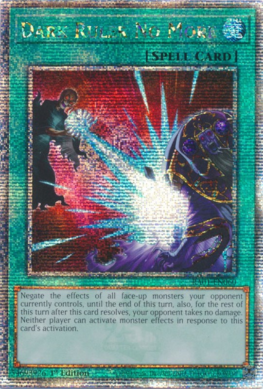 Dark Ruler No More [RA01-EN060] Quarter Century Secret Rare | Gear Gaming Fayetteville