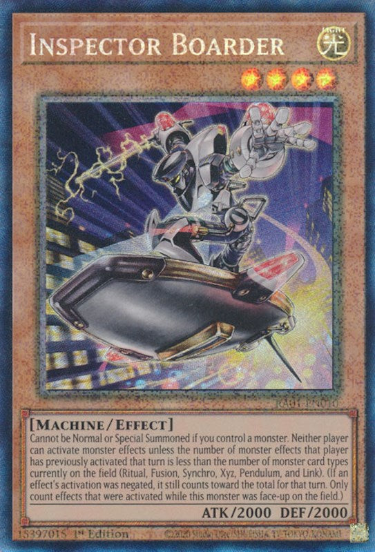 Inspector Boarder [RA01-EN010] Prismatic Collector's Rare | Gear Gaming Fayetteville