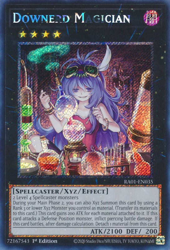 Downerd Magician [RA01-EN035] Platinum Secret Rare | Gear Gaming Fayetteville