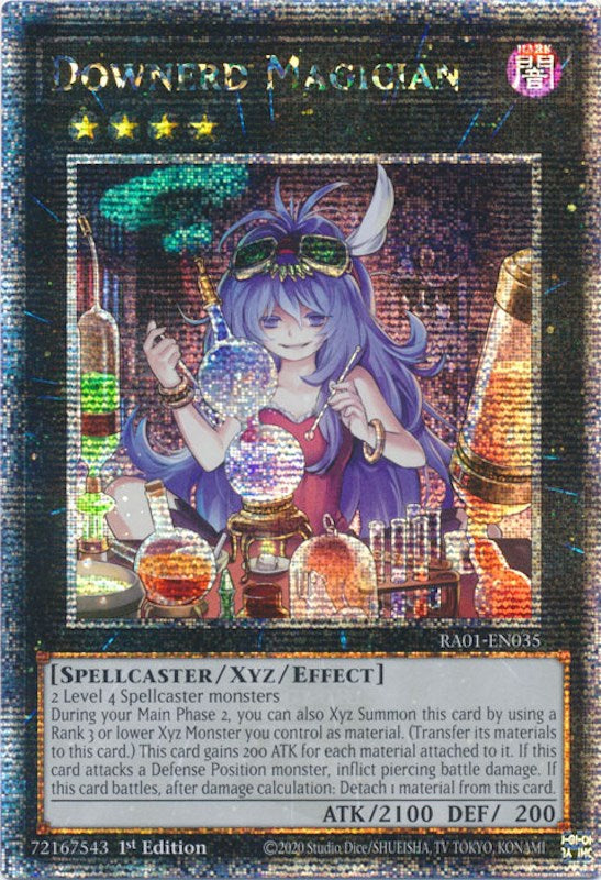 Downerd Magician [RA01-EN035] Quarter Century Secret Rare | Gear Gaming Fayetteville