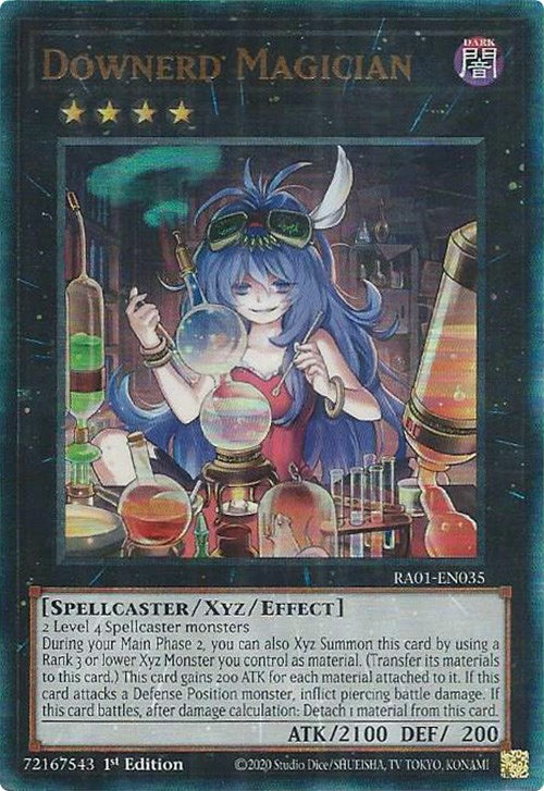 Downerd Magician [RA01-EN035] Prismatic Ultimate Rare | Gear Gaming Fayetteville