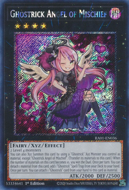 Ghostrick Angel of Mischief [RA01-EN036] Platinum Secret Rare | Gear Gaming Fayetteville