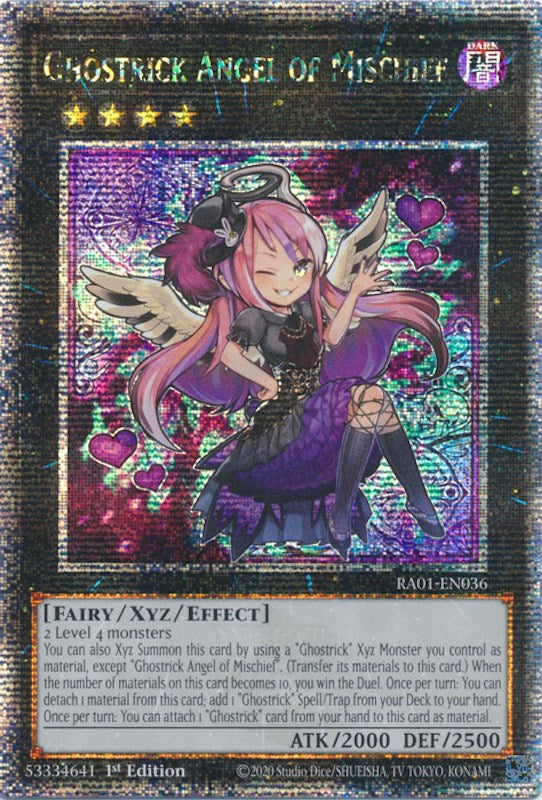 Ghostrick Angel of Mischief [RA01-EN036] Quarter Century Secret Rare | Gear Gaming Fayetteville