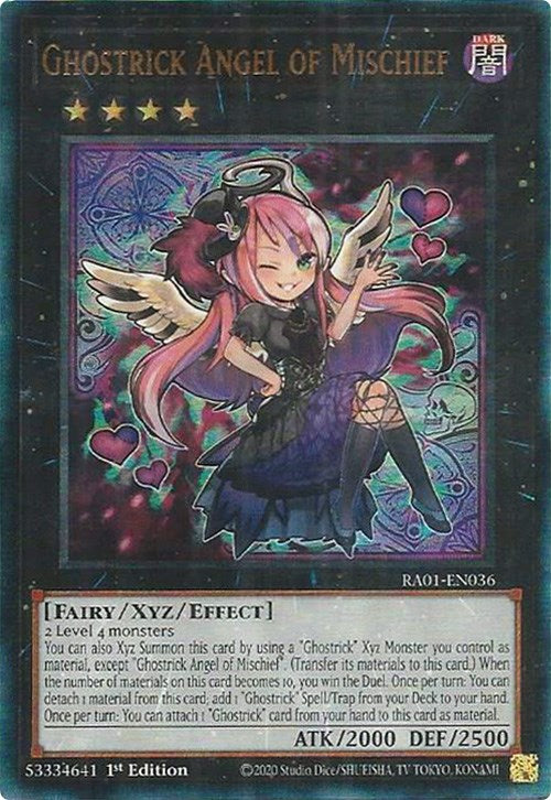 Ghostrick Angel of Mischief [RA01-EN036] Prismatic Ultimate Rare | Gear Gaming Fayetteville