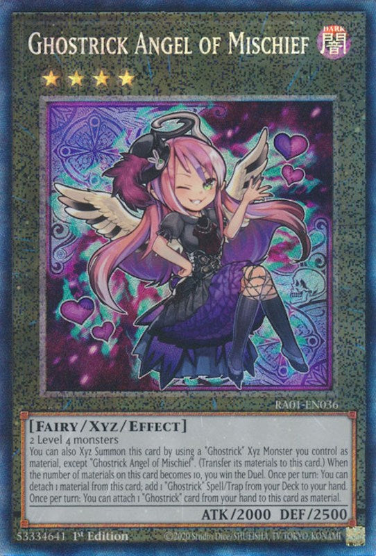 Ghostrick Angel of Mischief [RA01-EN036] Prismatic Collector's Rare | Gear Gaming Fayetteville