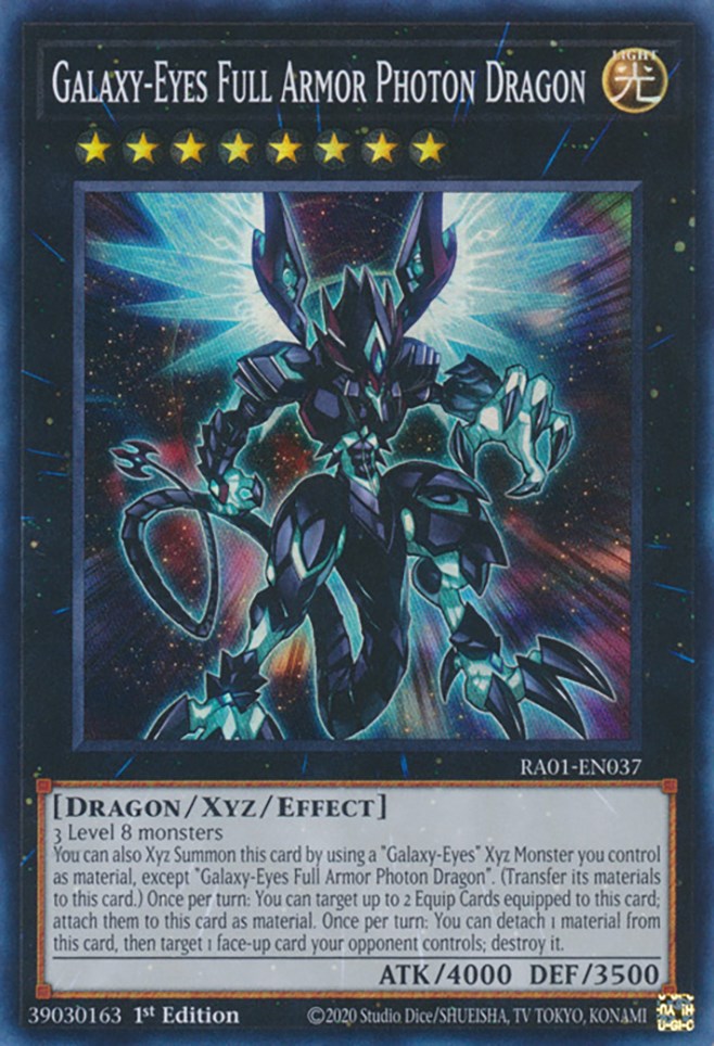 Galaxy-Eyes Full Armor Photon Dragon [RA01-EN037] Super Rare | Gear Gaming Fayetteville