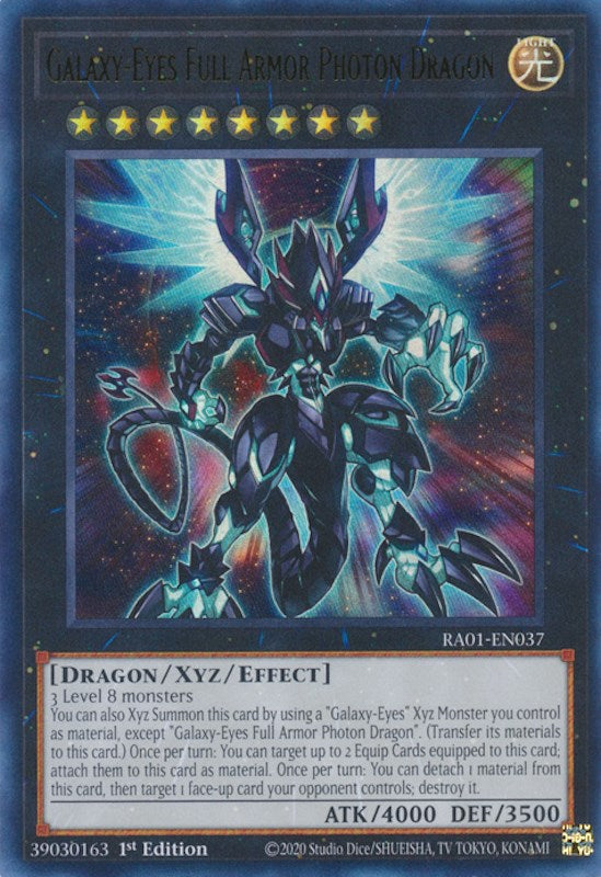 Galaxy-Eyes Full Armor Photon Dragon [RA01-EN037] Ultra Rare | Gear Gaming Fayetteville