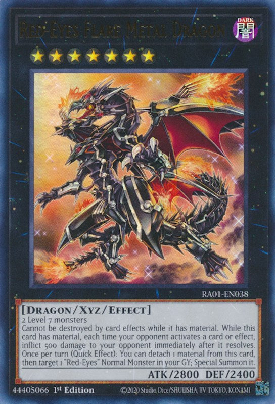 Red-Eyes Flare Metal Dragon [RA01-EN038] Ultra Rare | Gear Gaming Fayetteville