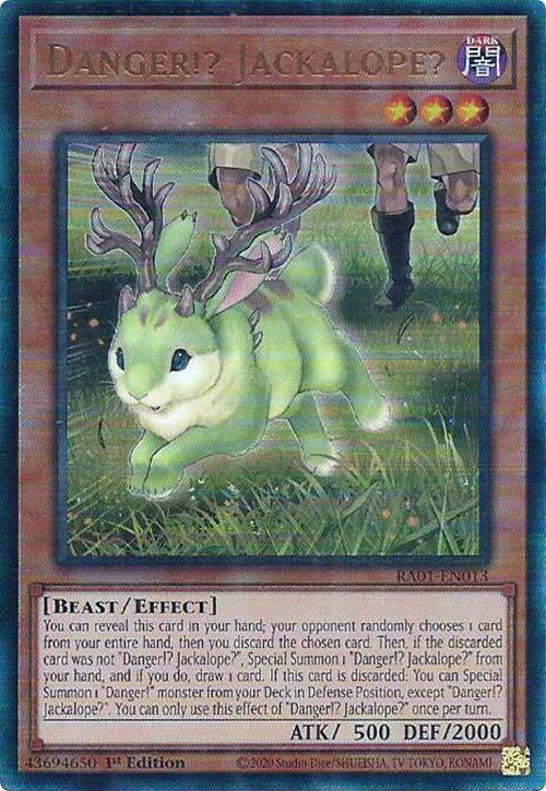 Danger!? Jackalope? [RA01-EN013] Prismatic Ultimate Rare | Gear Gaming Fayetteville