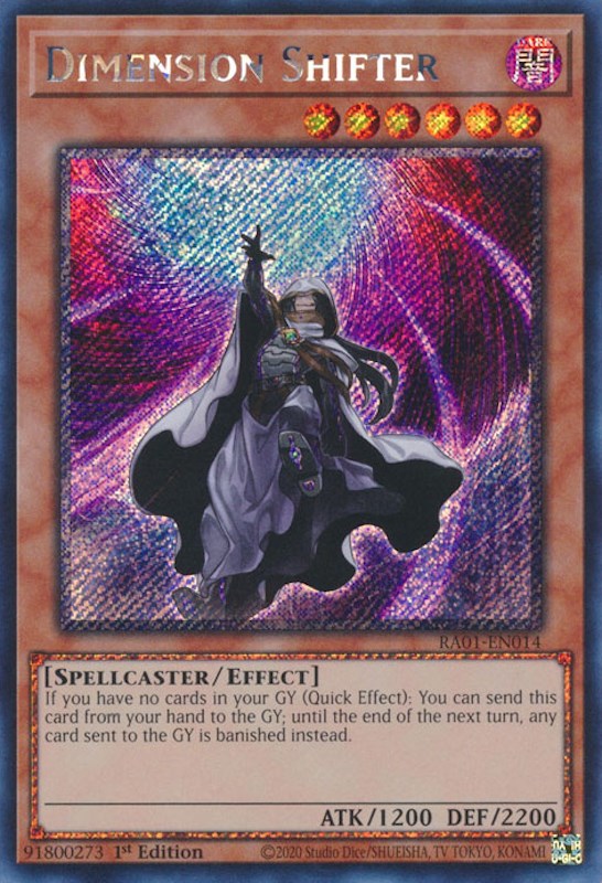 Dimension Shifter [RA01-EN014] Platinum Secret Rare | Gear Gaming Fayetteville