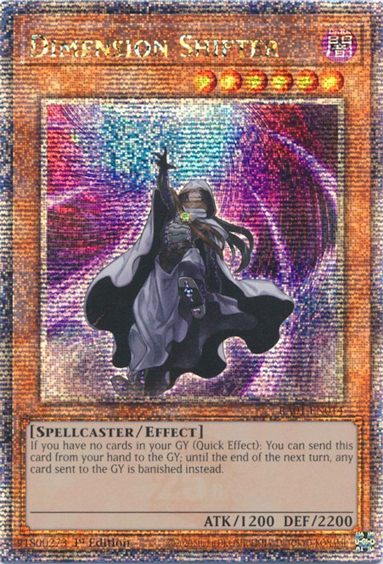 Dimension Shifter [RA01-EN014] Quarter Century Secret Rare | Gear Gaming Fayetteville