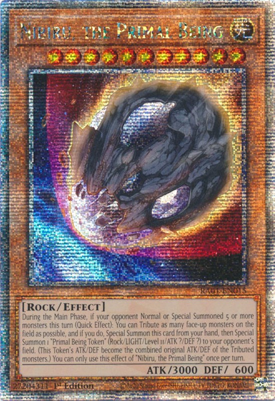 Nibiru, the Primal Being [RA01-EN015] Quarter Century Secret Rare | Gear Gaming Fayetteville