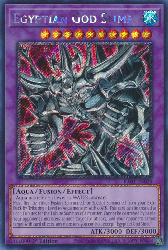 Egyptian God Slime [RA01-EN029] Platinum Secret Rare | Gear Gaming Fayetteville